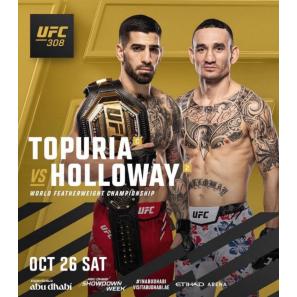 UFC 308: Max Holloway vs Ilia Topuria bevestigd