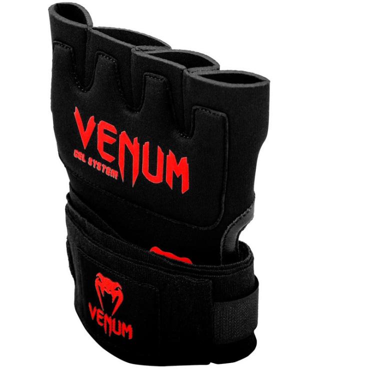 Venum Gel Kontact bokshandschoen-bandage Zwart/Rood (paar)