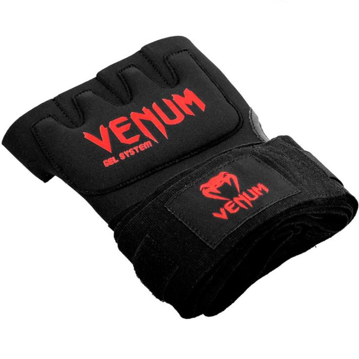 Venum Gel Kontact bokshandschoen-bandage Zwart/Rood (paar)