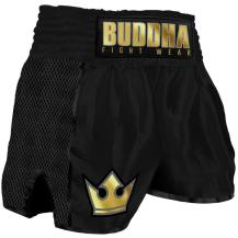 Buddha Retro Premium Muay Thai Shorts zwart/goud