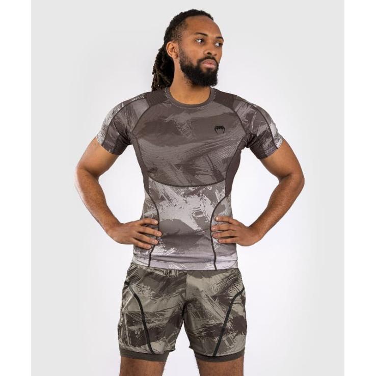 Venum Electron 3.0 rashguard met korte mouwen - grijs