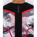 Venum Electron 3.0 rashguard met korte mouwen grijs/rood