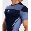 Venum Tempest Rashguard met korte mouwen - marineblauw / blauw