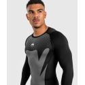 Venum Attack rashguard met lange mouwen - zwartgrijs