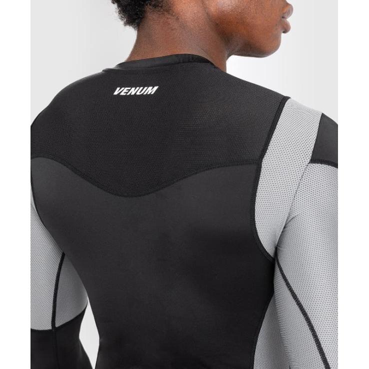 Venum Tempest rashguard met lange mouwen - zwart grijs